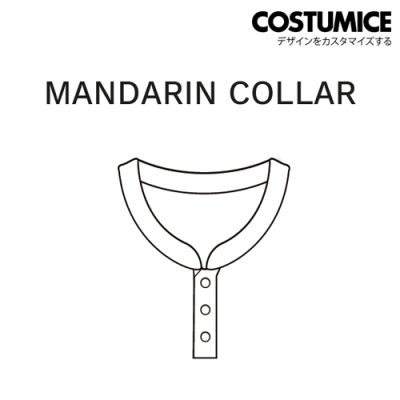 Sublimation Printing T Shirt Collar Mandarin Collar Costumice Design