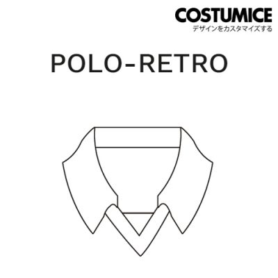 Sublimation Printing T Shirt Collar Polo Retro Costumice Design