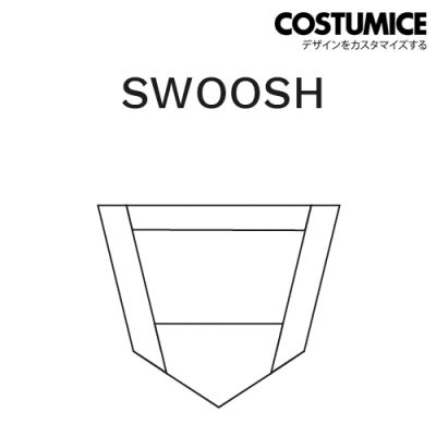 Sublimation Printing T Shirt Collar Swoosh Costumice Design