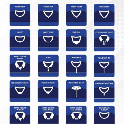 Sublimation Printing Collar Type Selection 2024 X Costumice Design Lr