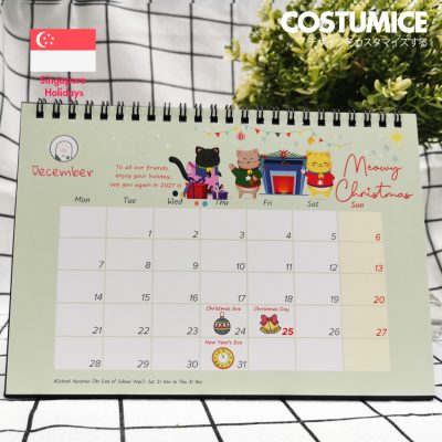 14 2026 Lovely Fortune Cats December