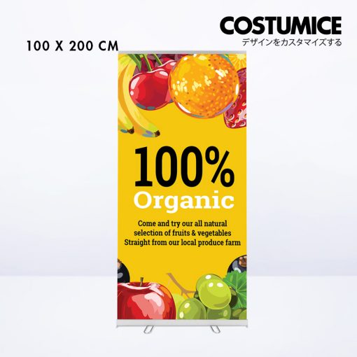 Display System With Print Roll Up Banner Costumice Design 1000X2000 Front