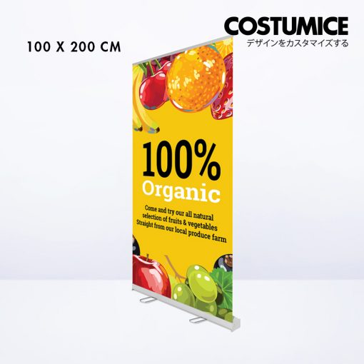 Display System With Print Roll Up Banner Costumice Design 1000X2000 Side