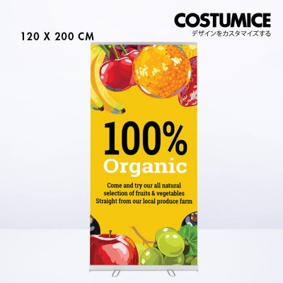 Display System With Print Roll Up Banner Costumice Design 1200X2000 Front