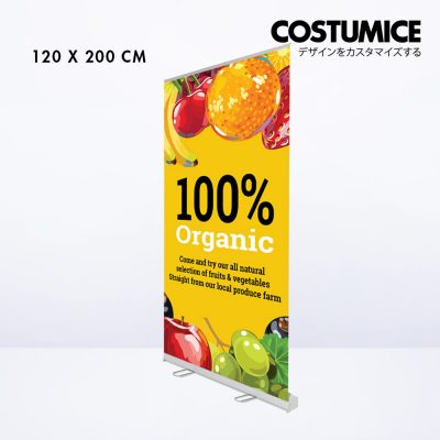 Display System With Print Roll Up Banner Costumice Design 1200X2000 Side