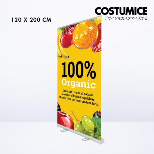 Display System With Print Roll Up Banner Costumice Design 1200X2000 Side