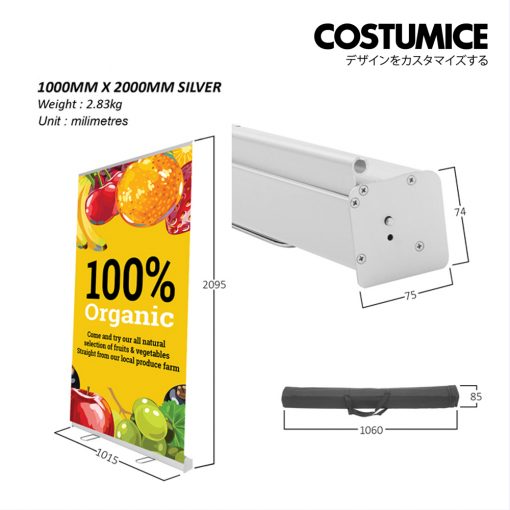 Display System With Print Roll Up Banner Costumice Design 5 1000X2000 Detail