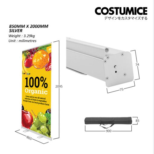 Display System With Print Roll Up Banner Costumice Design 5 850X2000 Detail