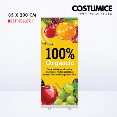 Display System With Print Roll Up Banner Costumice Design 850X2000 Front