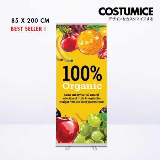 Display System With Print Roll Up Banner Costumice Design 850X2000 Front