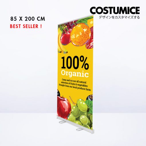 Display System With Print Roll Up Banner Costumice Design 850X2000 Side