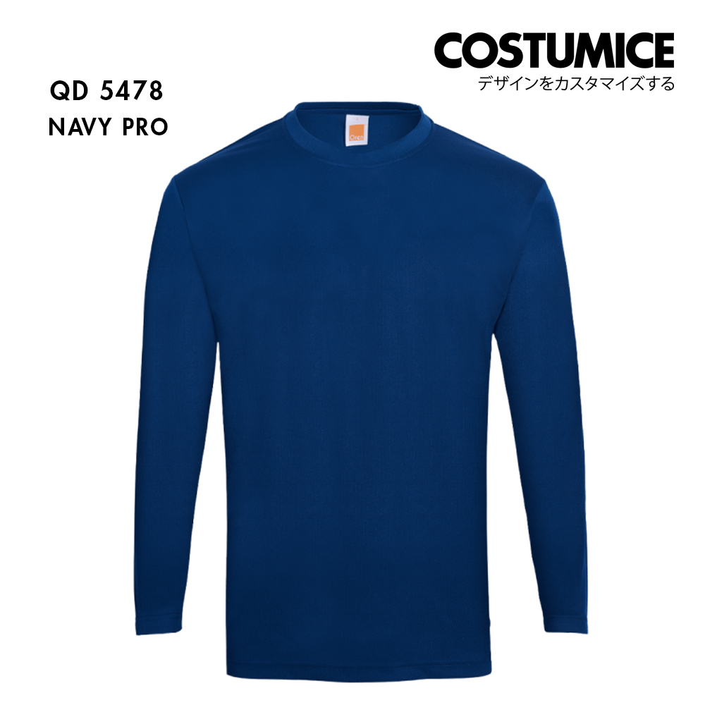 Navy blue long on sale sleeve dri fit shirt