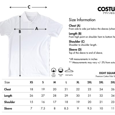 Eight-Square-Premium-Cotton-Polo-Tee-100-Cotton-220Gsm-2025-Size-Info-X-Costumice-Design