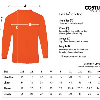 Long Sleeve Dri Fit Shirt Costumice Design