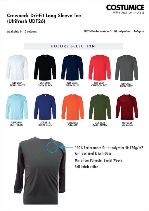 Long Sleeve Dri Fit Shirt Costumice Design