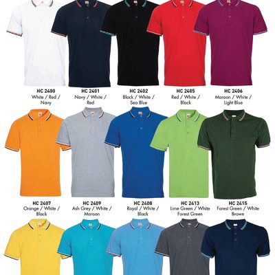 Oren Sport Hc24 Unisex Cvc Honeycomb Tipped Collar &Amp; Cuff Polo Shirt 2025 Color Options X Costumice Design
