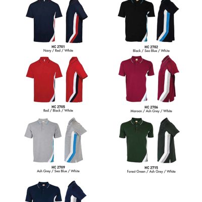Oren Sport Hc27 Cvc Cotton Cut &Amp; Sew Colour Block Polo Shirt 2025 Color Options X Costumice Design