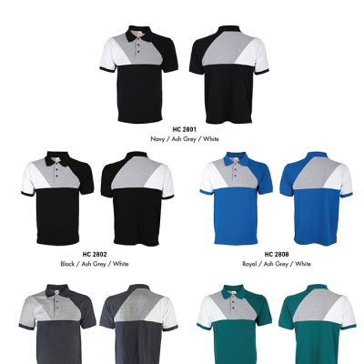Oren Sport Hc28 Cvc Cotton Cut &Amp; Sew Colour Block Polo Shirt 2025 Color Options X Costumice Design