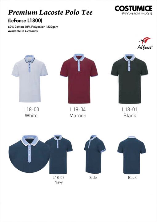 Custom Polo Tees Costumice Design Lefonse L1800