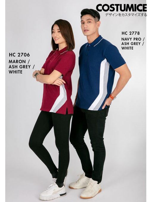 Customized Polo Shirt With Logo Costumice Design