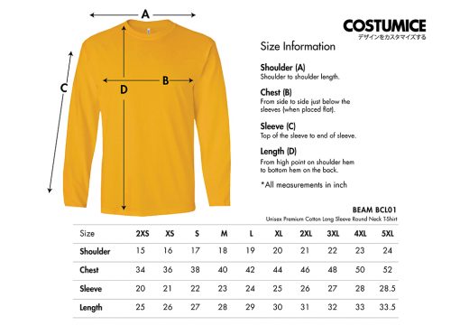 Custom Long Sleeve T Shirt Costumice Design