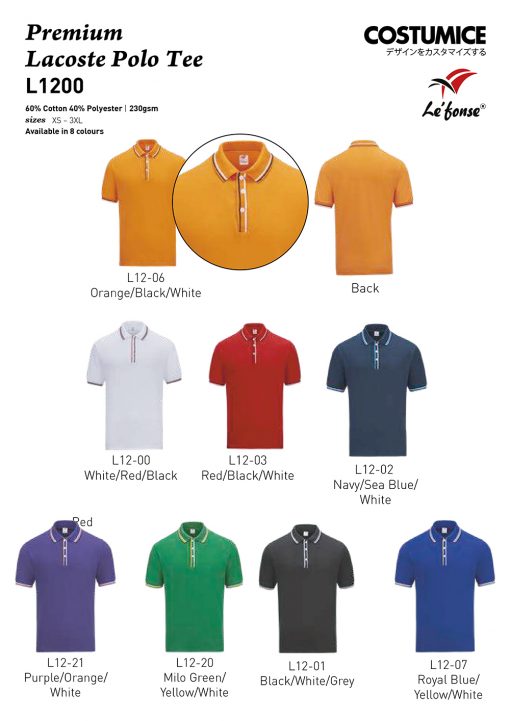 Polo Uniform Shirts With Logo Costumice Design