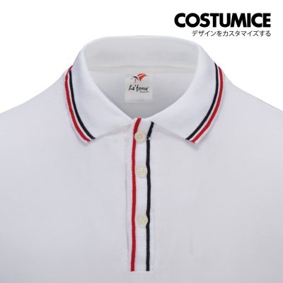Premium Lacoste Polo Tee 230Gsm Costumice Design X Lefonse L1200 White Close Up