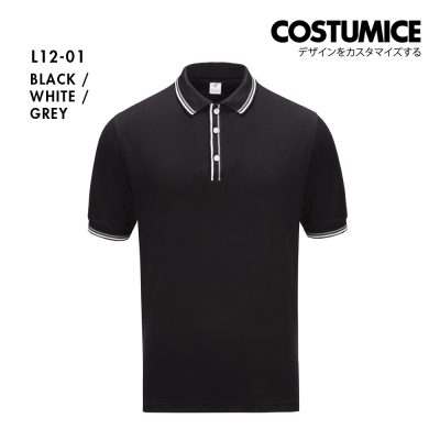 Premium Lacoste Polo Tee 230Gsm Costumice Design X Lefonse L1200 Black