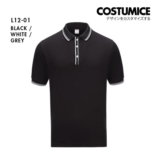 Premium Lacoste Polo Tee 230Gsm Costumice Design X Lefonse L1200 Black