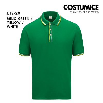 Premium Lacoste Polo Tee 230Gsm Costumice Design X Lefonse L1200 Milo Green