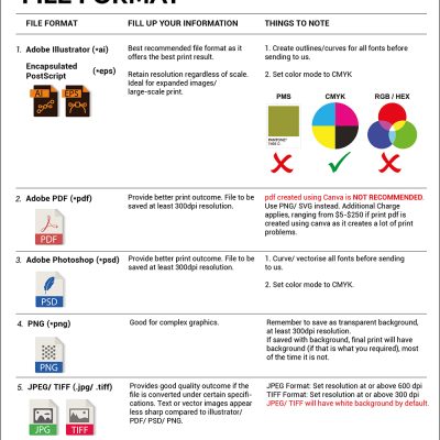 Recommended File Format X Costumice Design