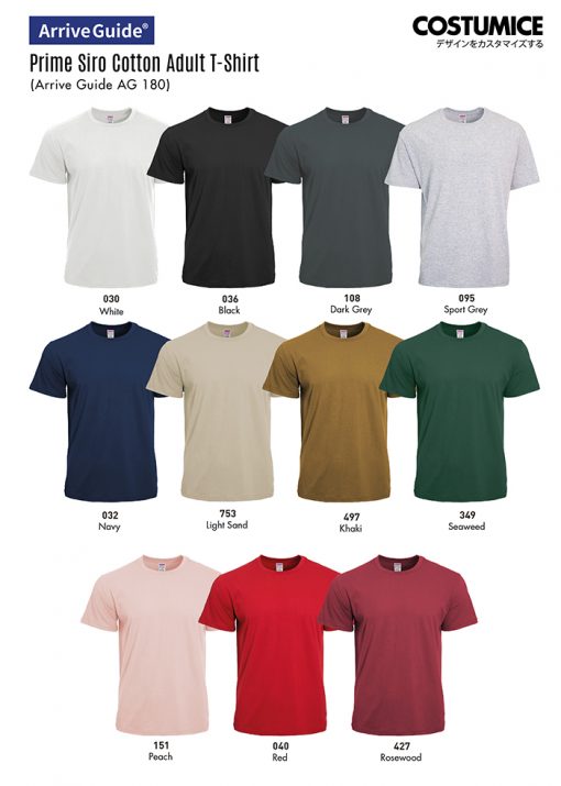 Custom T Shirt Printing Arrive Guide Ag180 Costumice Design Color Options