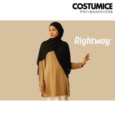 Customized Muslimah T-Shirt Rightway-QDM56-Basic-Quick-Dry-Muslimah-150gsm-x-Costumice-Design
