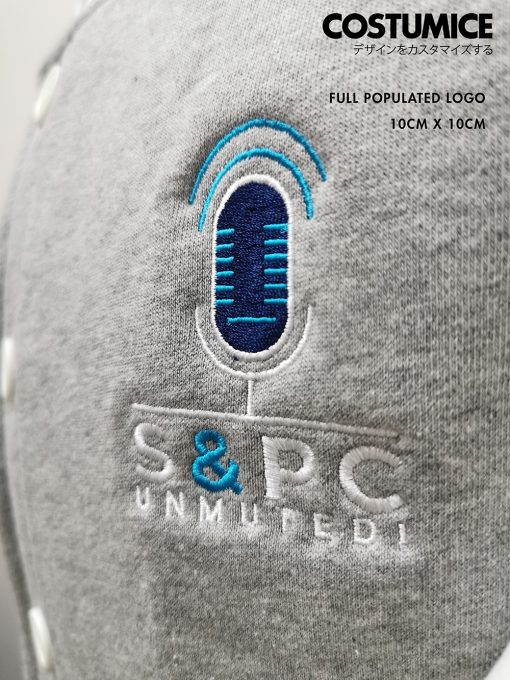 Fast Embroidery Service Singapore Costumice Design Full Populated Logo 10Cm 3