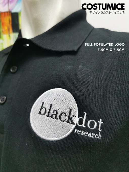 Fast Embroidery Service Singapore Costumice Design Full Populated Logo 7.5Cm 2