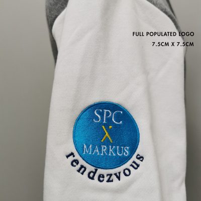 Fast Embroidery Service Singapore Costumice Design Full Populated Logo 7.5Cm 3