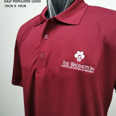 Fast Embroidery Service Singapore Costumice Design Half Populated Logo 10Cm