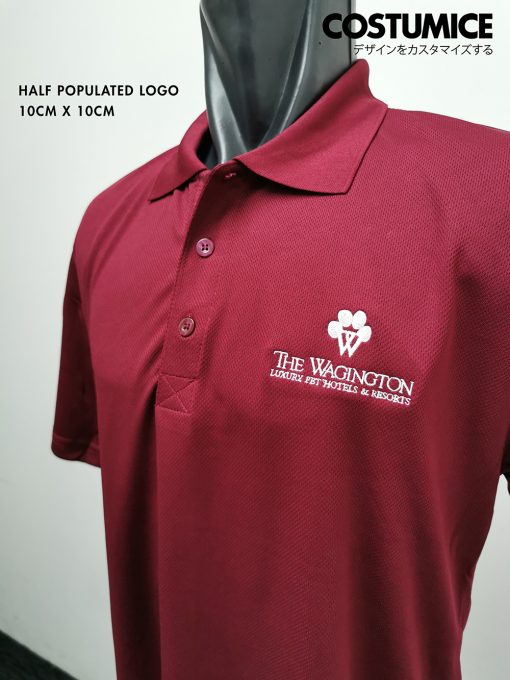 Fast Embroidery Service Singapore Costumice Design Half Populated Logo 10Cm