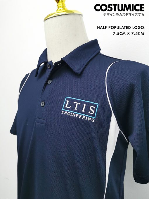 Fast Embroidery Service Singapore Costumice Design Half Populated Logo 7.5Cm