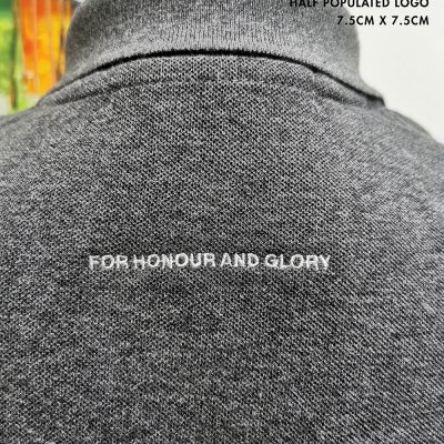 Fast Embroidery Service Singapore Costumice Design Half Populated Logo 7.5Cm 4