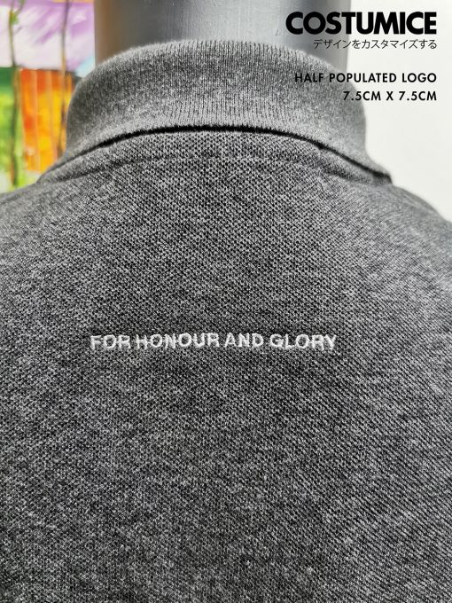 Fast Embroidery Service Singapore Costumice Design Half Populated Logo 7.5Cm 4