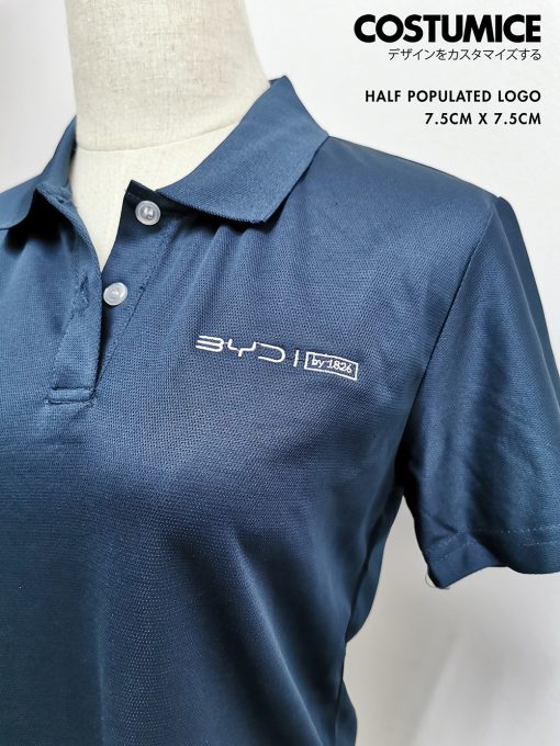 Fast Embroidery Service Singapore Costumice Design Half Populated Logo 7.5Cm 6