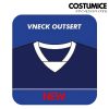 Sublimation Printing T Shirt Collar Vneck Outsert Costumice Design