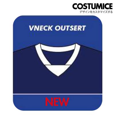 Sublimation Printing T Shirt Collar Vneck Outsert Costumice Design
