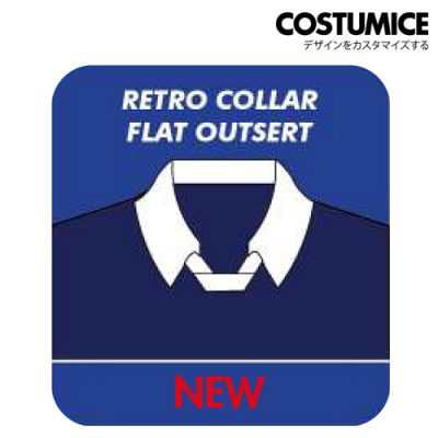 Sublimation Printing T Shirt Collar Retro Collar Flat Outsert Costumice Design