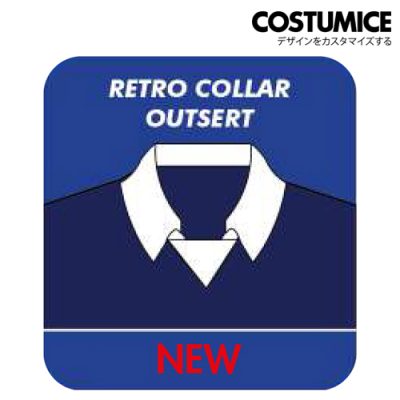 Sublimation Printing T Shirt Collar Retro Collar Outsert Costumice Design