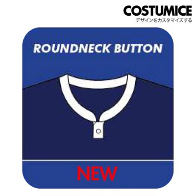 Sublimation Printing T Shirt Collar Round Neck Button Costumice Design