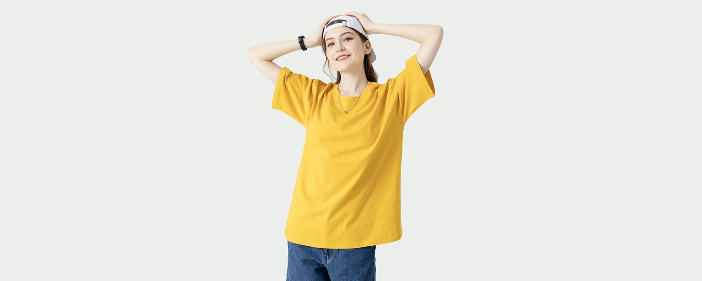 Arrive Guide Ag240 Ultimate Siro Cotton Oversized Fit T-Shirt Banner X Costumice Design Yellow