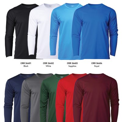 Crossrunner Crr36400 Coltec Performance Long Sleeve Tee 2025 Color Options X Costumice Design