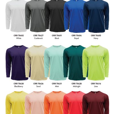 Crossrunner Crr70400 Drytec Performance Long Sleeve Tee 2025 Color Options X Costumice Design